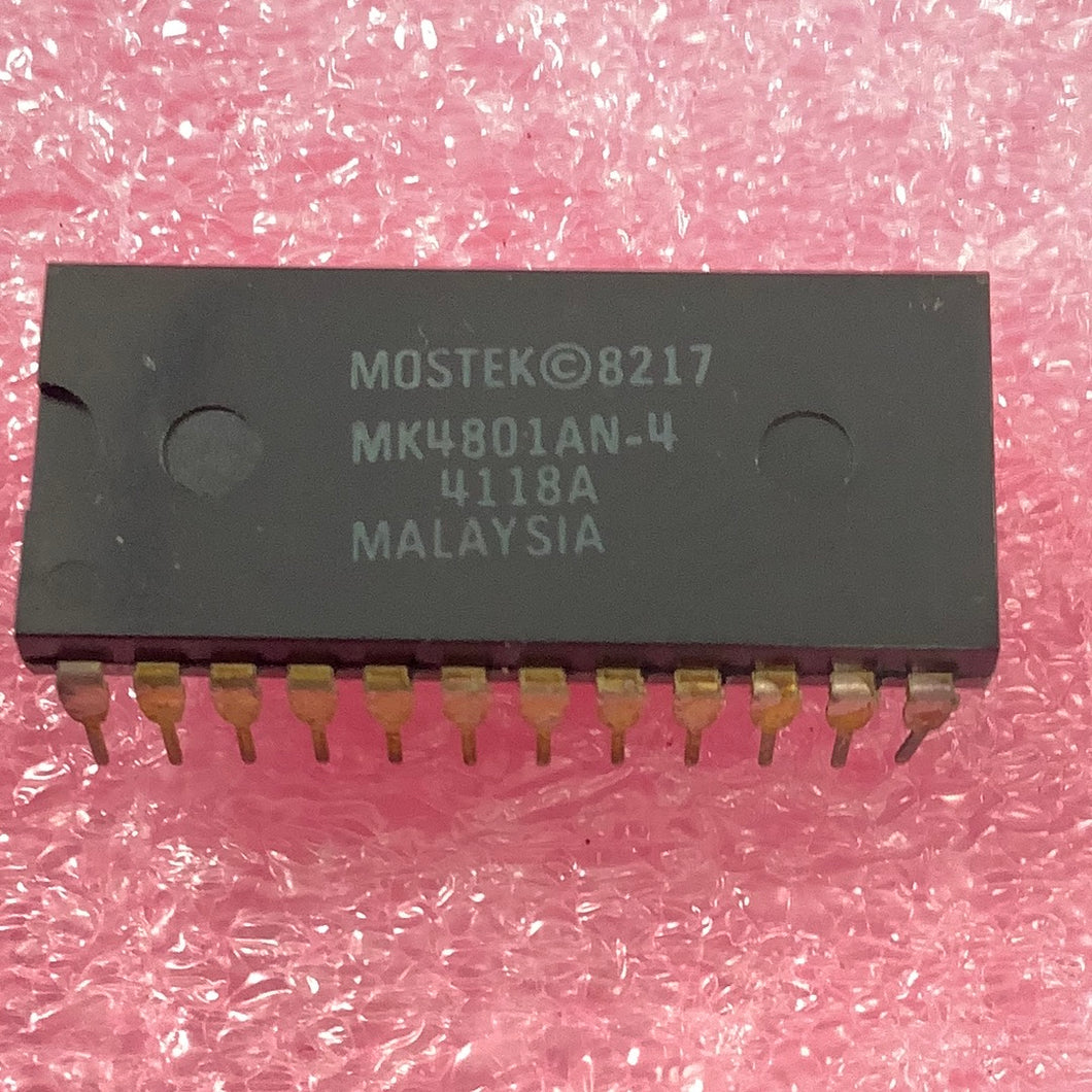 MK4801AN-4 - MOSTEK - 8K SRAM 1Kx8 24-PIN DIP