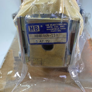HBE1004-110 - Heavy Duty Relay, HB Electrical MFG. CO.
