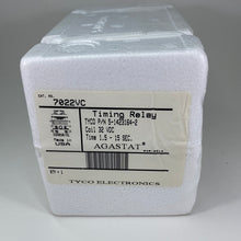 Load image into Gallery viewer, 7022VC - AGASTAT/TYCO -  Off-Delay Time Delay Relay DPDT (2 Form C) 1.5 Sec ~ 15 Sec Delay 10A @ 240VAC Panel Mount  32VDC
