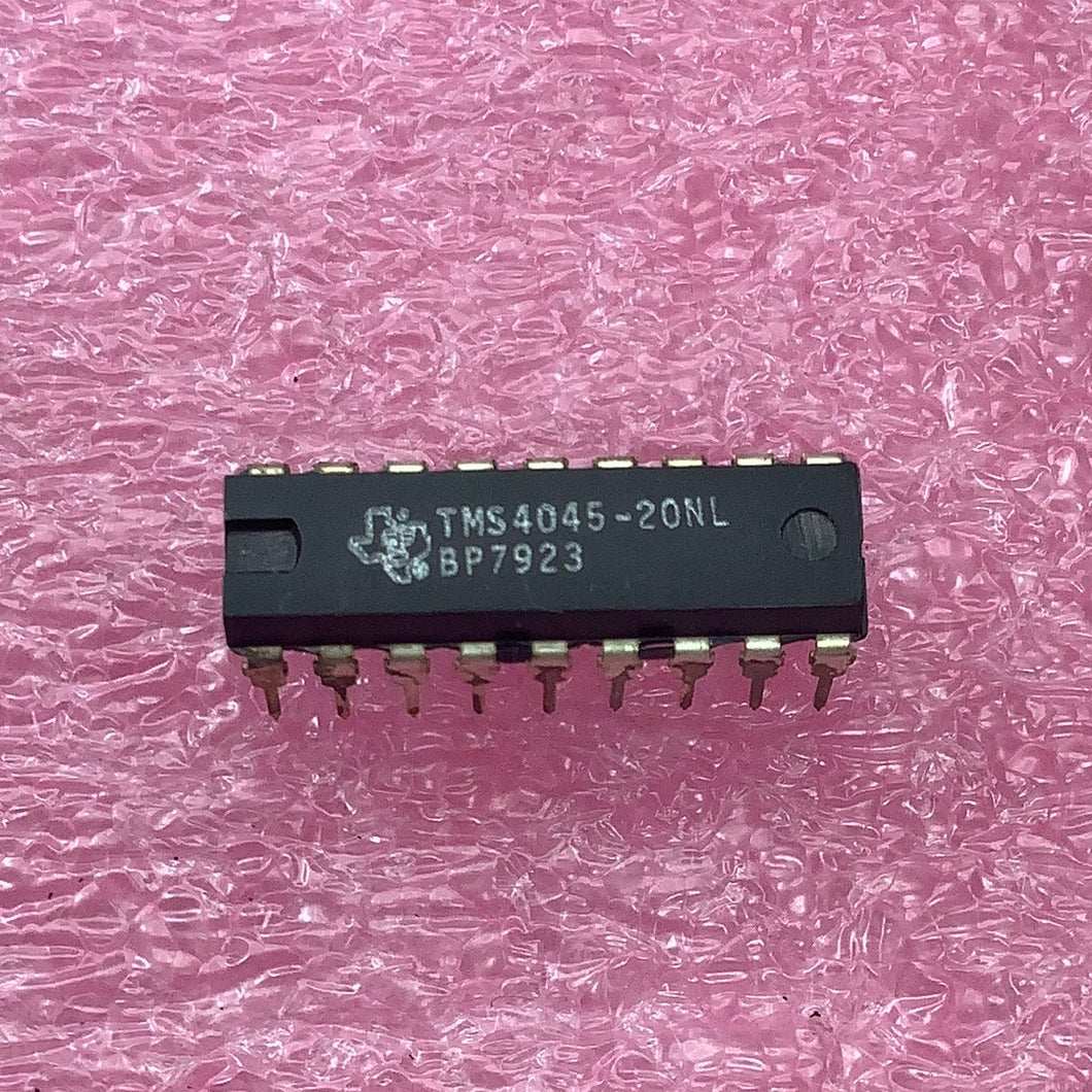 TMS4045-20NL - TI - Standard SRAM, 1KX4, 450ns, MOS, PDIP18