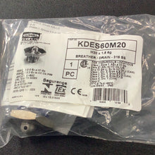 Load image into Gallery viewer, KDES60M20 Hubbell Killark Breather Drain 316 Stainless Steel M20