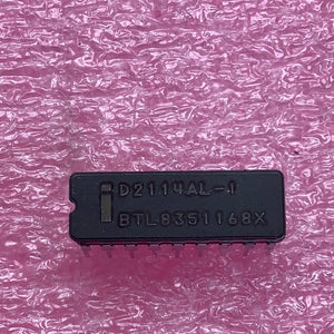 D2114AL-1 - INTEL - Static RAM, 1Kx4, 18 Pin, Ceramic, DIP