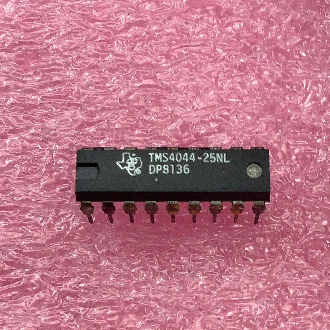 TMS4044-25NL - TI - Standard SRAM, 4KX1, 250ns, MOS, PDIP18