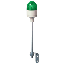 Load image into Gallery viewer, GREEN ROTATING BEACON 24VDC 150mm shaft, RUP-24-G