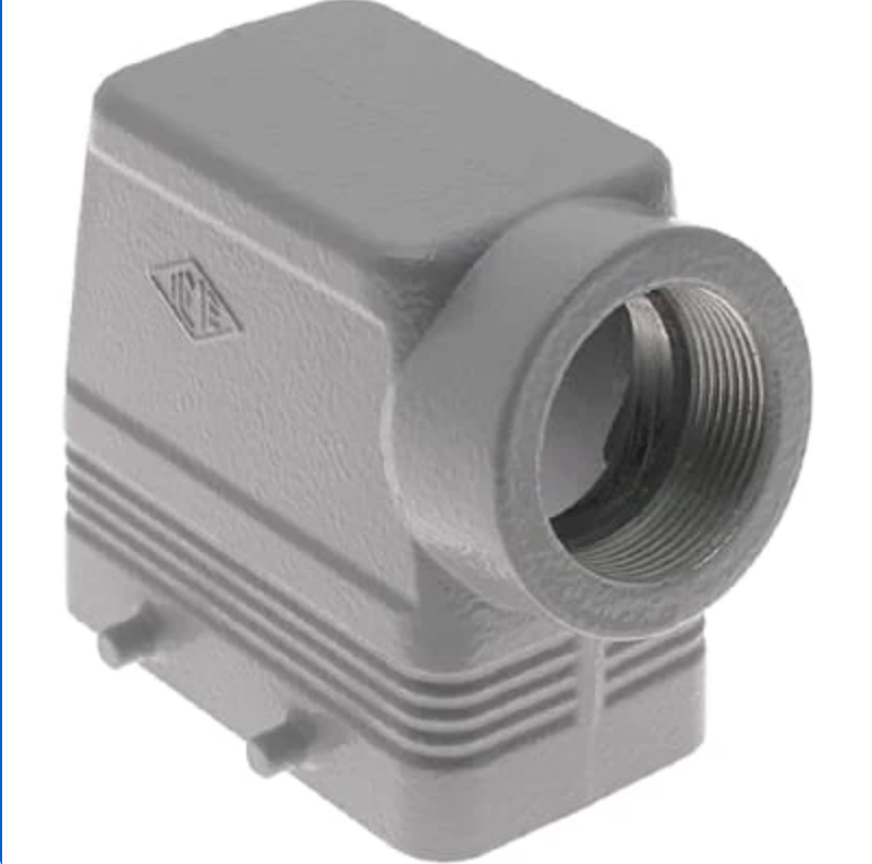 MAO-10.32 -ILME- Rectangular connector, Hood, Standard, size 57.27, 4 Pegs, Side M32 entry