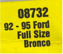 Load image into Gallery viewer, FORD BRONCO TRAILER TAP KIT 1992-95