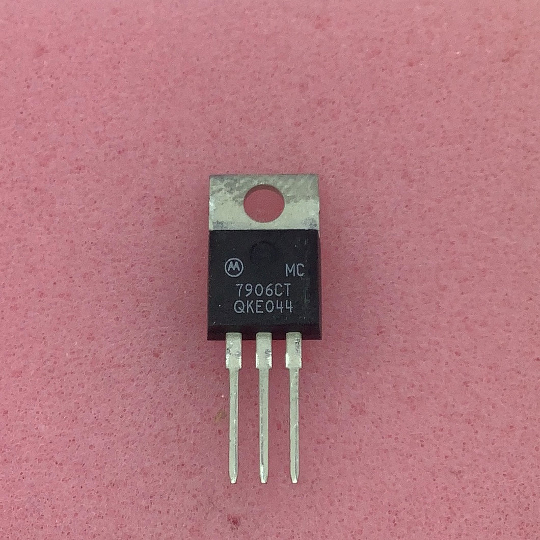MC7906CT - MOTOROLA  (-)6.0V 1.0A Negative Voltage Regulator