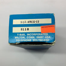 Load image into Gallery viewer, 901-48CG-12 -T BAR Relay, 48pdt, 12vdc coil
