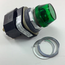 Load image into Gallery viewer, 800T-P16G - Allen-Bradley Pilot Light, 120Vac, GREEN, Transformer Type