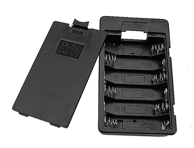 Battery Holder 6 X  AA Cells With Cover, BH3611