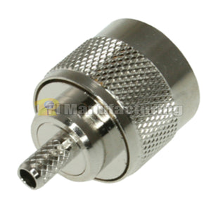 N Male Crimping Connector, for Cable RG174, RG179, RG316, LMR-100 - N-004-174