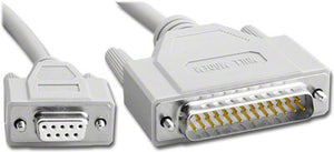 S-25M9F-6 - DE9F TO DB25M NULL MODEM 6’ CABLE