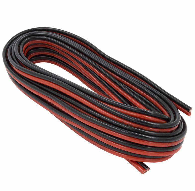 IBR97 - Copper Speaker Wire 16GA Black/Red - 25ft