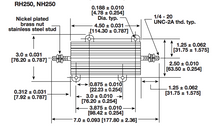 Load image into Gallery viewer, RH-250 - DALE, 1 OHM, 250 WATT Power Resistor  +/- 1%
