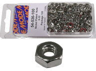 2-56 NICKEL PLATED HEX NUTS - 100 pcs, 54-516-100