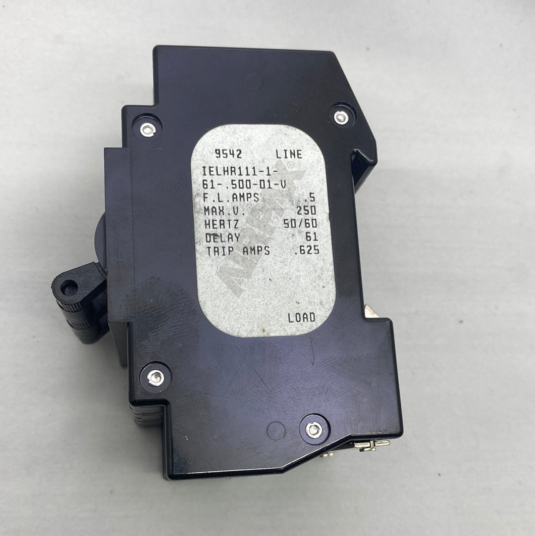IELHR111-1-61-.500-01-V Airpax .5A Circuit Breaker, 3 Plole