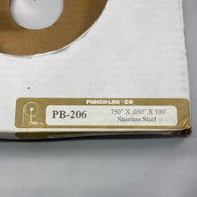 Load image into Gallery viewer, PUNCH-LOK PB-206 Stainless Steel Banding 0.75in X 0.03in X 100ft
