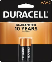 Load image into Gallery viewer, Duracell Alkaline AAA 2 PK, MN2400B2
