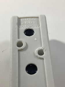 2601 - BUSSMAN - Porcelain Fuse Block, 30A 250V