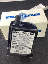 Load image into Gallery viewer, SS-50222-04 - MACROMATIC - DPDT 10AMP 120VAC/DC .2-5 SEC ON DELAY RELAY
