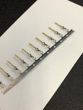 Load image into Gallery viewer, 66682-6 -C - AMP - CONN PIN 24-28AWG GOLD CRIMP, Chain Form, 100 contacts per package. Quantity Shown Available = 100 Packs.
