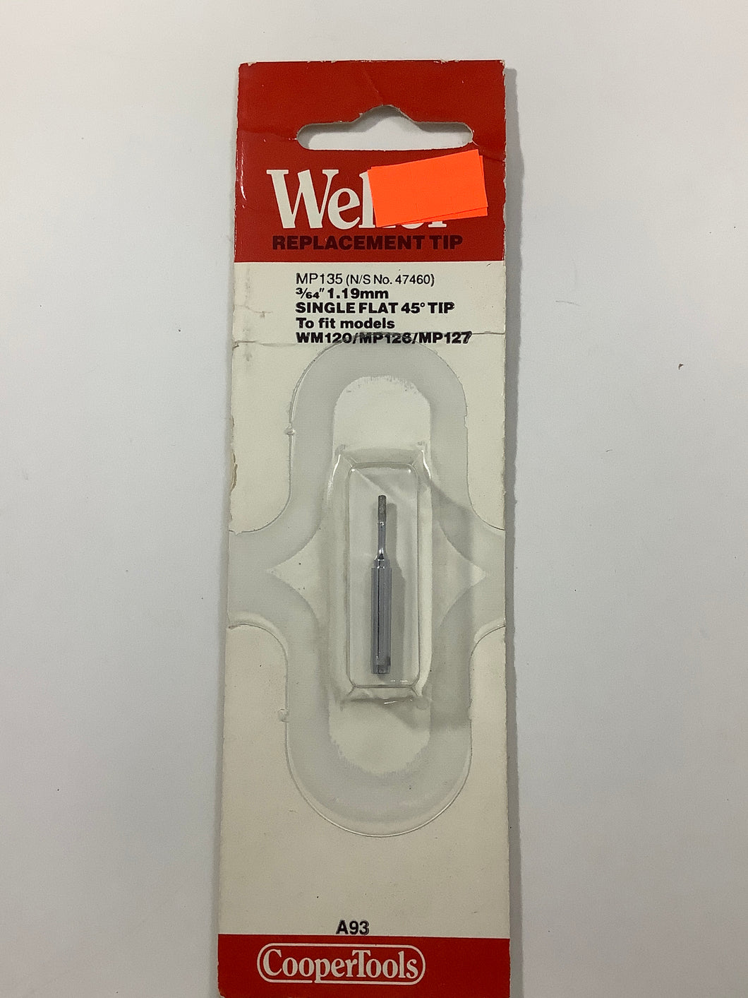 MP135 - weller - Flat Soldering Tip for WM/120/MP126/mp127