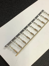 Load image into Gallery viewer, 102920-1 -C - AMP - CONN SOCKET 27-32AWG CRIMP GOLD, Chain Form, 100 contacts per package. Quantity Shown Available = 100 Packs.
