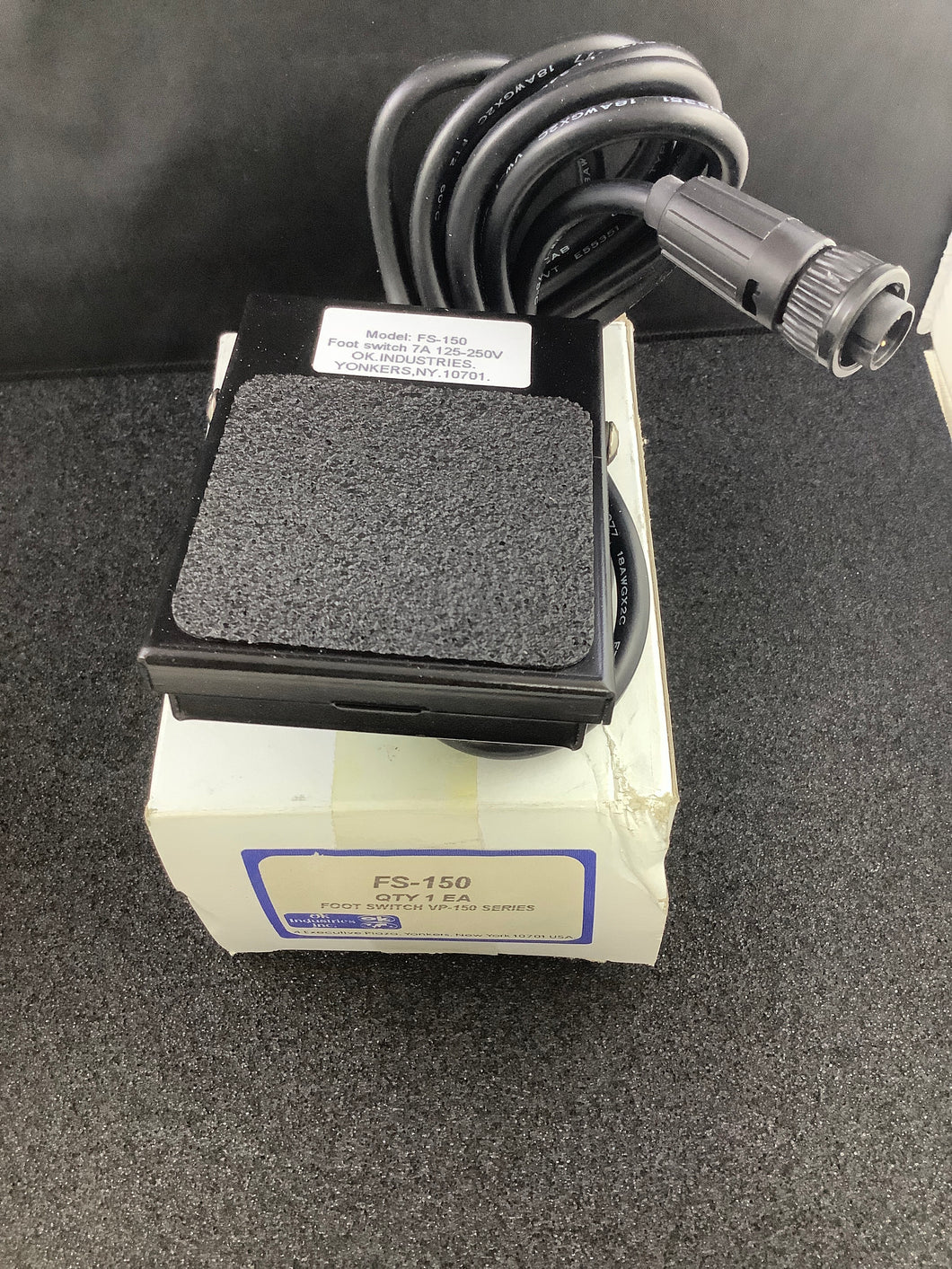 FS-150 - OK INDUSTRIES - FOOT SWITCH FOR VP-150 SERIES