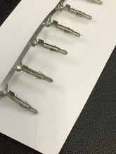 Load image into Gallery viewer, 350538-1 -C - AMP - CONN PIN 14-20AWG CRIMP TIN, Chain Form, 100 contacts per package. Quantity Shown Available = 100 Packs.
