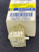 Load image into Gallery viewer, 9001KA3-SERIES-H - SQUARE D - CONTACT BLOCK N.C. Class 9001, TYPE KA-3, Series H, FINGER SAFE

