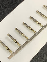 Load image into Gallery viewer, 66104-7 -25 - AMP - CONN SOCKET 20-24AWG TIN CRIMP, Chain Form, 25 contacts per package. Quantity Shown Available = 25 Packs.
