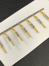 Load image into Gallery viewer, 66425-7 -25 - AMP - CONN PIN 26-30AWG GOLD CRIMP, Chain Form, 25 contacts per package. Quantity Shown Available = 25 Packs.
