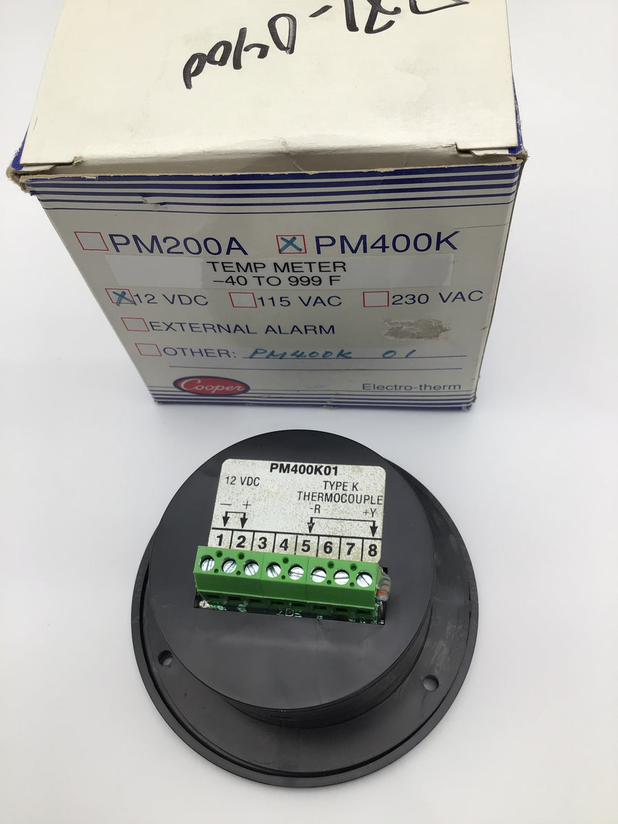 PM400K-01 - COOPER - TEMP METER 12VDC -40-999DEG F