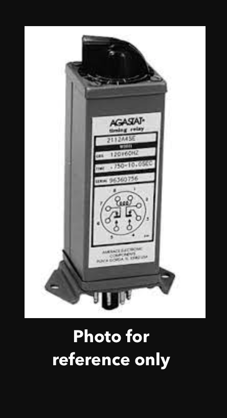 Off-Delay Time Delay Relay DPDT (2 Form C) 5 Sec ~ 180 Sec Delay 10A @ 120VAC Panel Mount, 2122AH2SJ