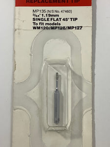 MP135 - weller - Flat Soldering Tip for WM/120/MP126/mp127