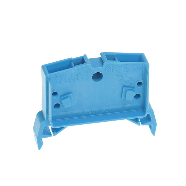 264-714 - WAGO - Terminal Block Connector 2 Position Feed Through Blue 12-28 AWG