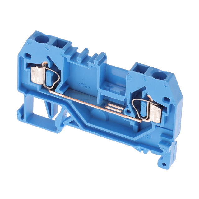 Terminal Block Connector 2 Position Feed Through Blue 12-28 AWG, 280-904