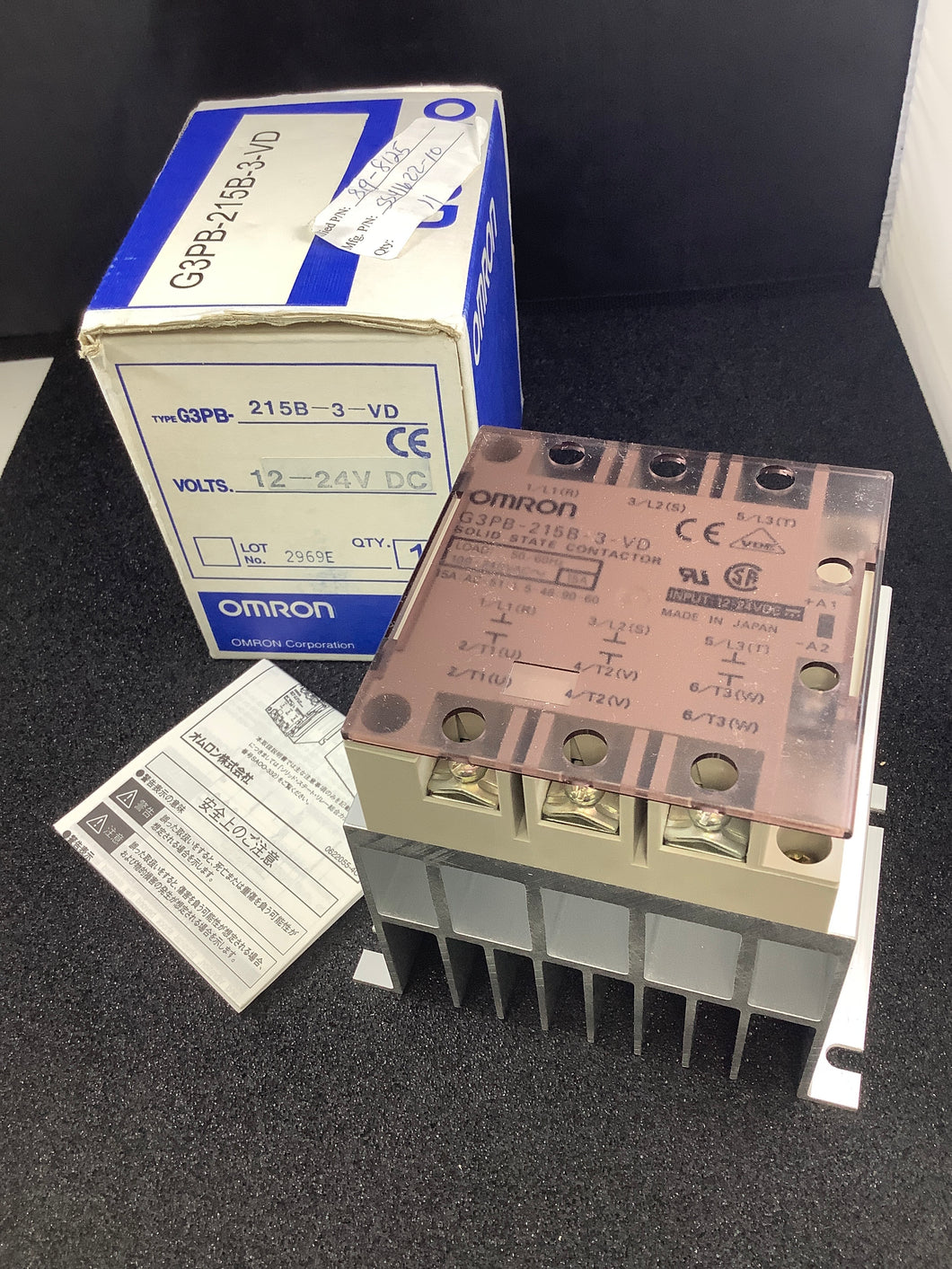 G3PB-215B-3-VD - OMRON - Solid State SPST-NO (1 Form A) SSR with Integrated Heat Sink