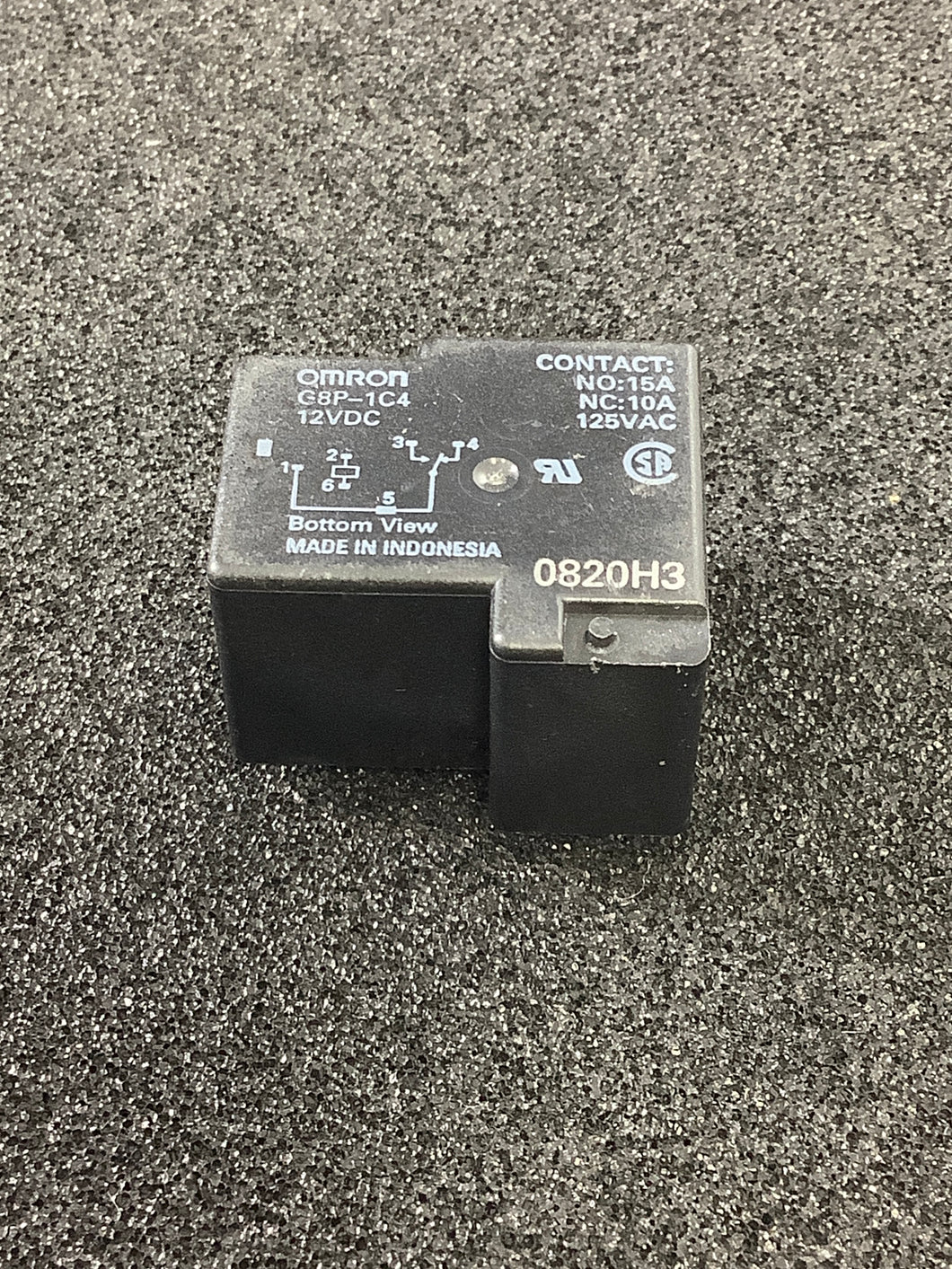 G8P-1C4-DC12 - OMRON - 12VDC 10 AMP SPDT RELAY