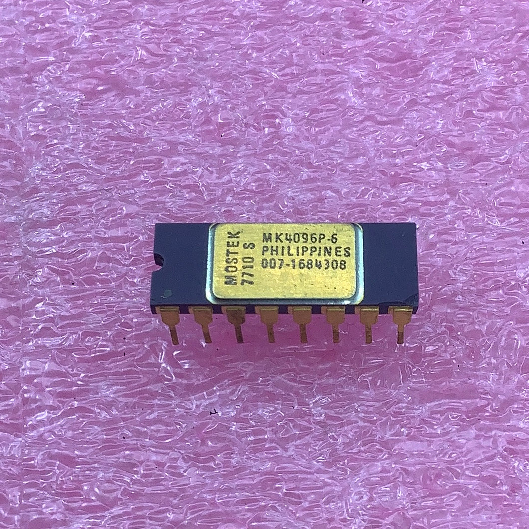 MK4096P-6 - MOSTEK - 4096x1-bit dynamic RAM