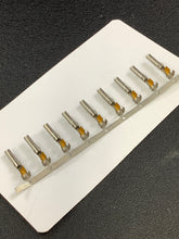 Load image into Gallery viewer, 61117-5 -25 - AMP - CONN SOCKET 14-20AWG CRIMP GOLD, Chain Form, 25 contacts per package. Quantity Shown Available = 25 Packs.
