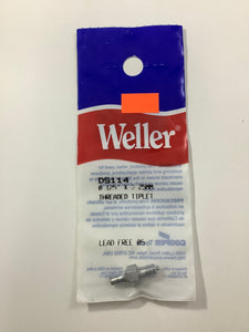 DS114 - Weller - .125"OD x .073" ID x .5" Reach Threaded Tiplet for Desoldering Tools