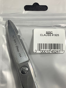 925C - CLAUSS - CLAUSS # 925,  5" Straight Scissors for Electricians