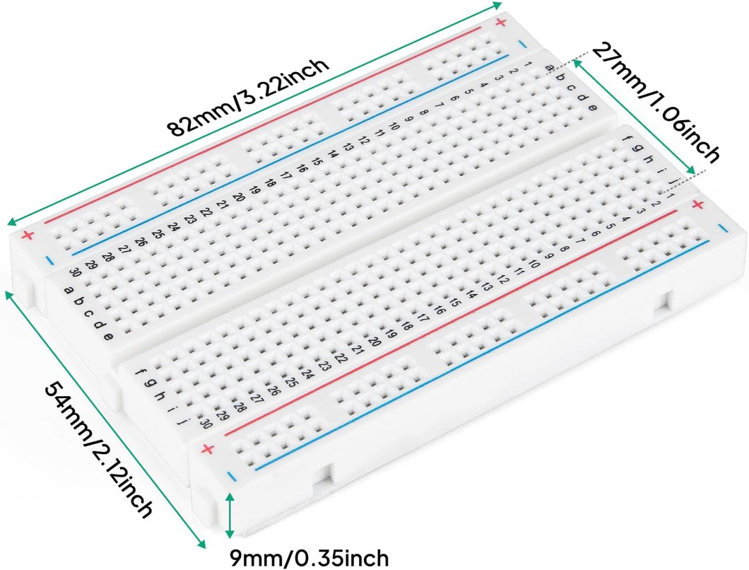 400 POINT SOLDERLESS BREADBOARD, 400PBB