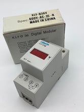 Load image into Gallery viewer, KLY-D36V-600AC-III-R - SHURITE - 0-600VAC DIGITAL PANEL METER/DIN RAIL MOUNT
