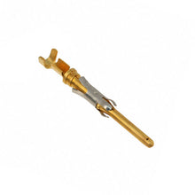 Load image into Gallery viewer, CONN PIN 20-24AWG GOLD CRIMP, Chain Form, 25 contacts per package. Quantity Shown Available = 25 Packs., 66332-8 -25
