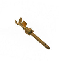 Load image into Gallery viewer, CONN PIN 20-24AWG GOLD CRIMP, Chain Form, 100 contacts per package. Quantity Shown Available = 100 Packs., 66506-4 -C
