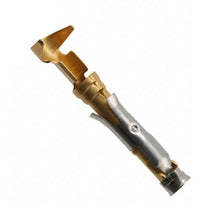Load image into Gallery viewer, CONN SOCKET 14-18AWG GOLD CRIMP, Chain Form, 25 contacts per package. Quantity Shown Available = 25 Packs., 66598-2 -25
