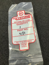 Load image into Gallery viewer, 481 - KEYSTONE - Instrumentation Handle Brass, Nickel Finish Screw Holes, Back Length - Center to Center 4.500"
