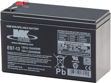Load image into Gallery viewer, 12V 7.2 AH  Sealed Lead Acid Battery Tab=.250, ES7-12T2
